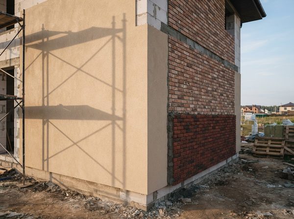 Фасад: штукатурка, облицовочный кирпич, клинкер